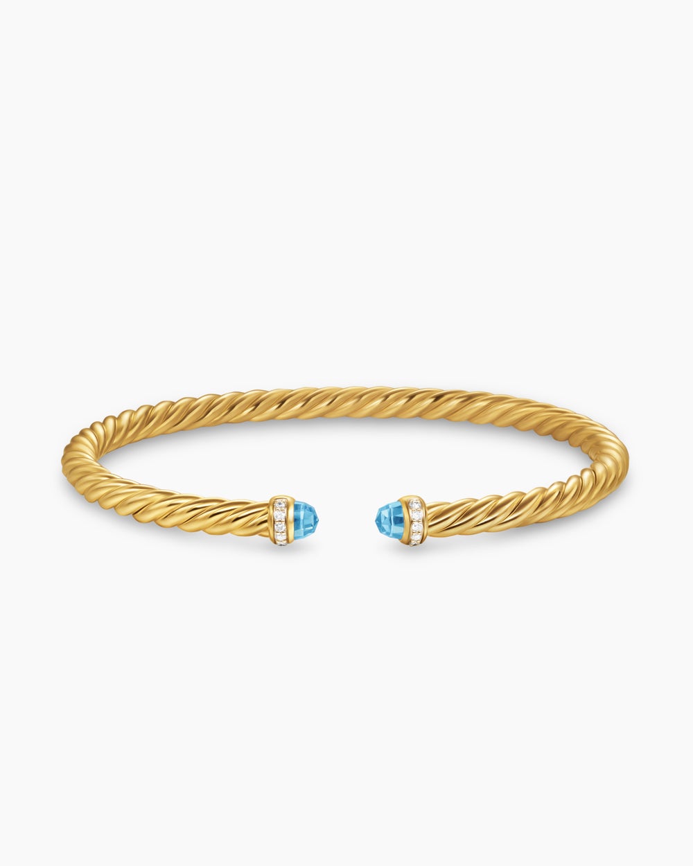 Bracelet Cablespira Flex en or jaune 18 carats avec diamants, 4 mm femmes