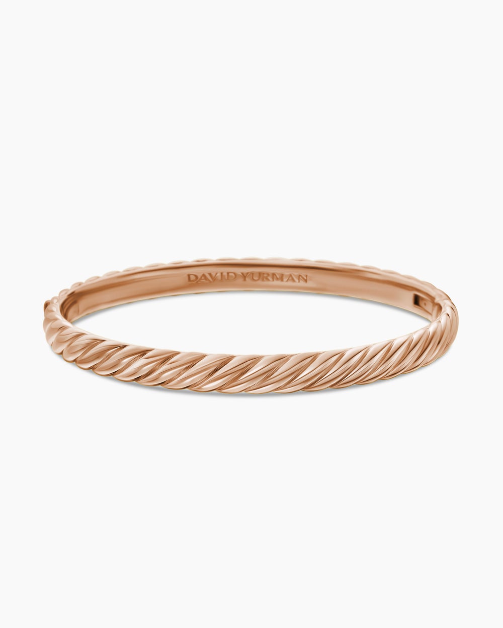 Bracelet jonc Sculpted Cable en or rose 18 carats, 6,2 mm femmes