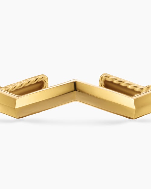 Womens Zig Zag Stax™ Cuff Bracelet in 18K Yellow Gold, 5mm