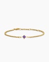 Micro Chatelaine® Chain Bracelet in 18K Yellow Gold with Amethyst, 4mm Micro Chatelaine® Chain Bracelet in 18K Yellow Gold with Amethyst, 4mm