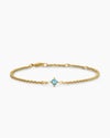 Micro Chatelaine® Chain Bracelet in 18K Yellow Gold with Aquamarine, 4mm Micro Chatelaine® Chain Bracelet in 18K Yellow Gold with Aquamarine, 4mm