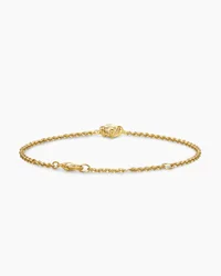 Micro Chatelaine® Chain Bracelet in 18K Yellow Gold with Champagne Citrine, 4mm