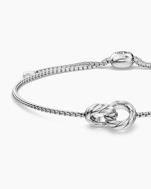 Womens Sculpted Cable Chain Bracelet in Sterling Silver, 8mm