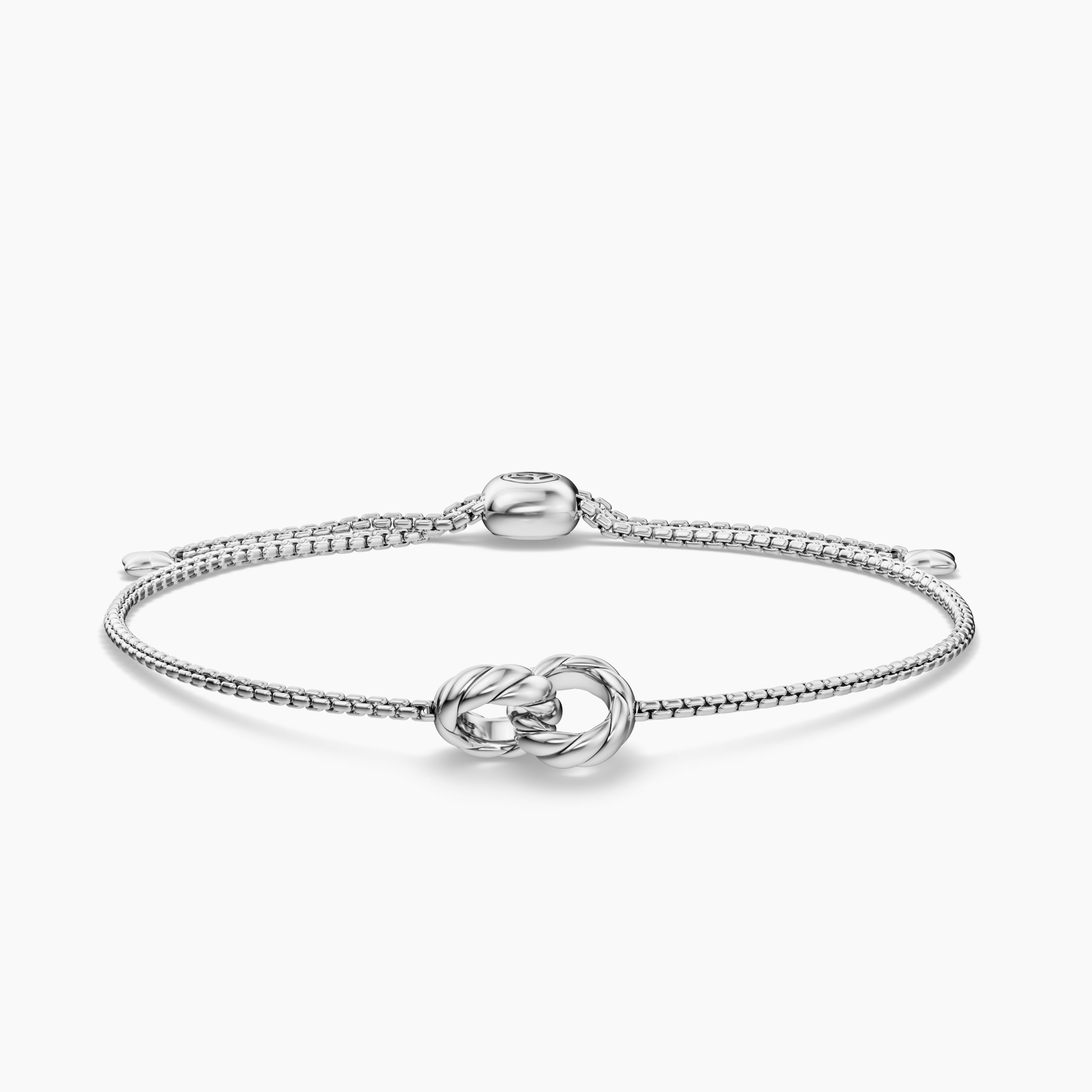 Womens Sculpted Cable Chain Bracelet in Sterling Silver, 8mm