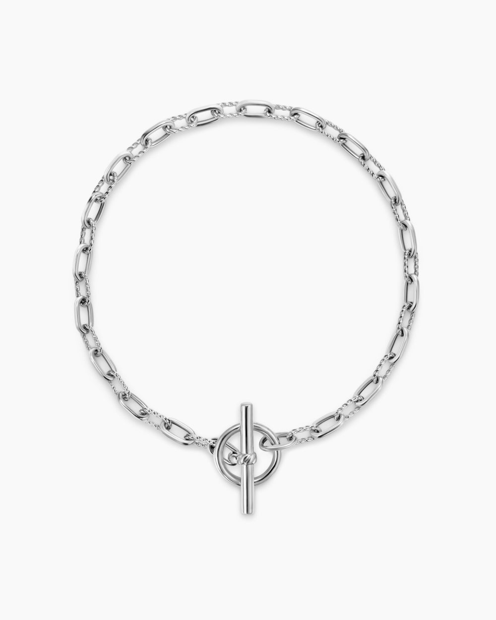 Womens DY Madison Toggle Chain Bracelet in Sterling Silver, 3mm