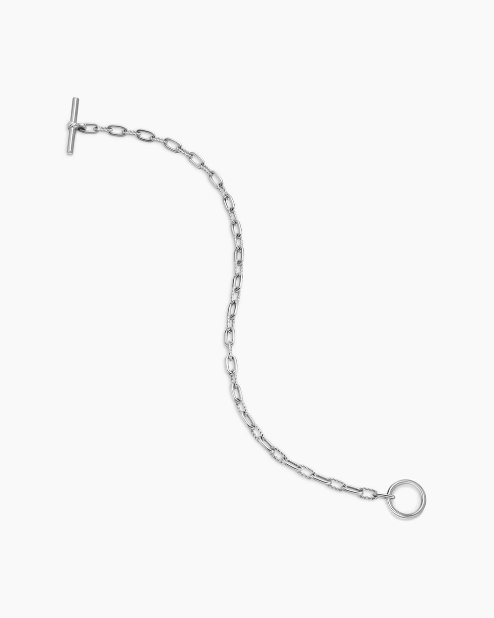 Womens DY Madison Toggle Chain Bracelet in Sterling Silver, 3mm