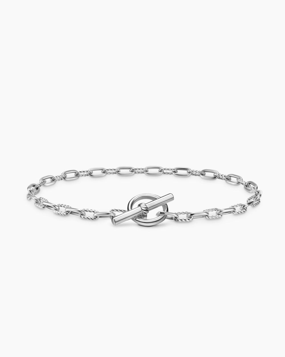 Womens DY Madison Toggle Chain Bracelet in Sterling Silver, 3mm