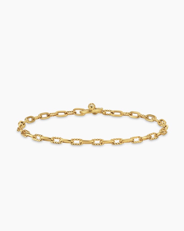 DY Madison® Pavé Toggle Chain Bracelet in 18K Yellow Gold with Diamonds, 3mm