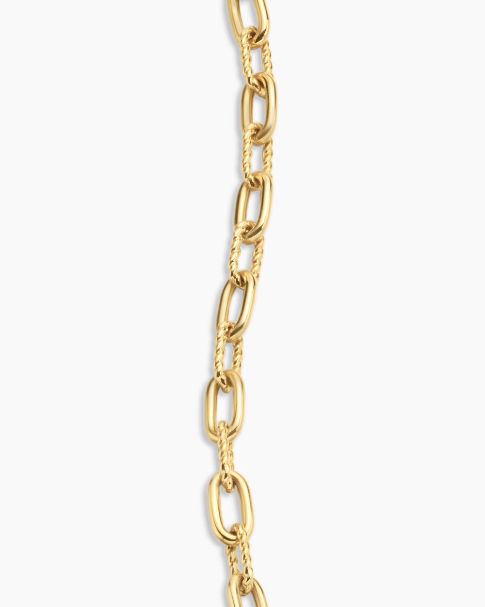 Womens DY Madison® Pavé Toggle Chain Bracelet in 18ct Yellow Gold with Diamonds, 3mm