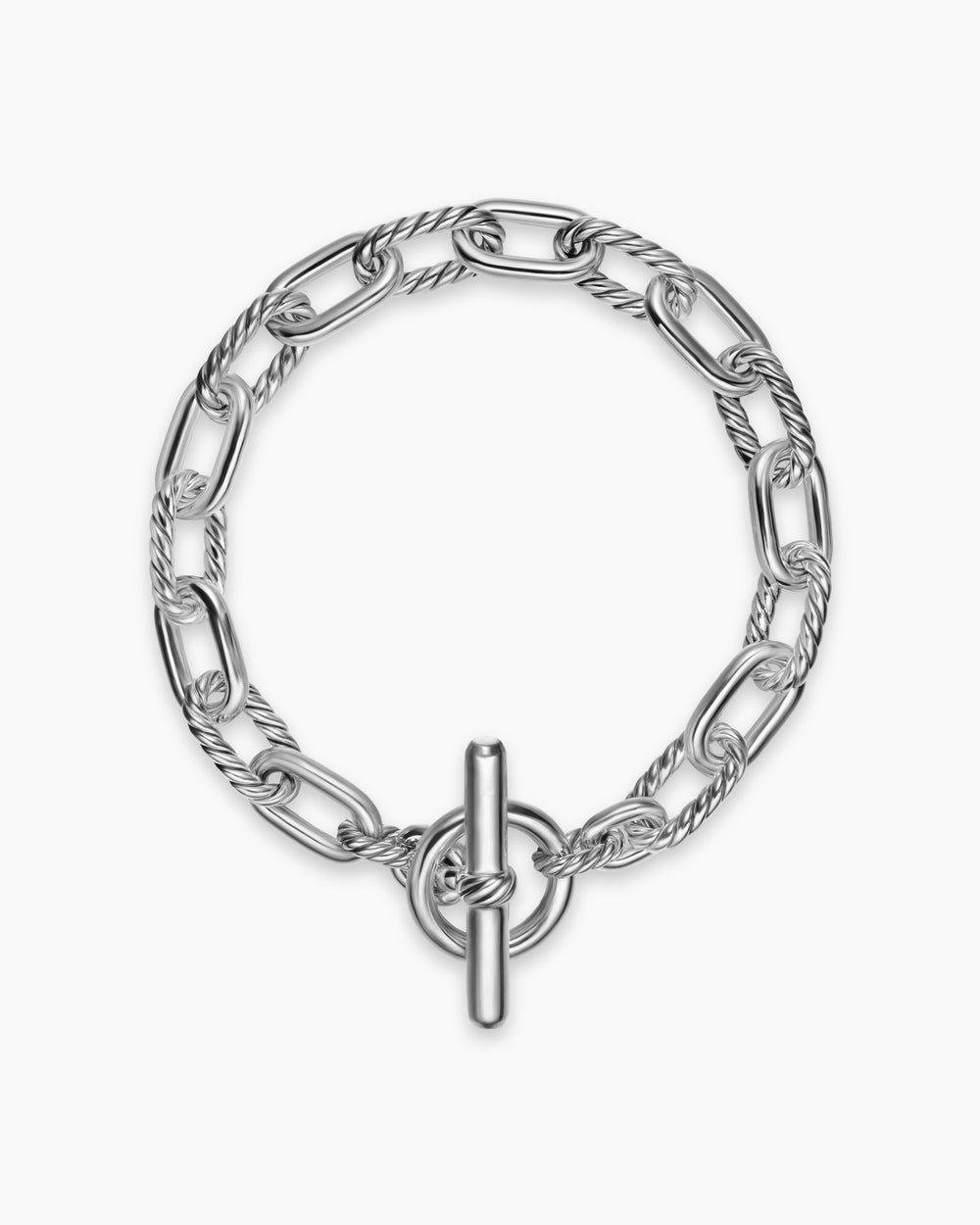 Womens DY Madison Toggle Chain Bracelet in Sterling Silver, 8.5mm