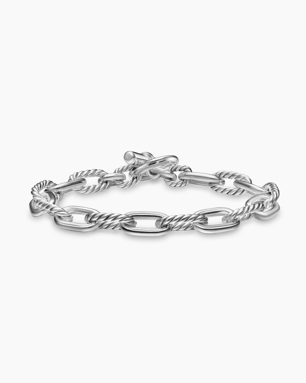 Womens DY Madison Toggle Chain Bracelet in Sterling Silver, 8.5mm