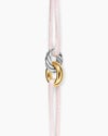 Sculpted Cable Linked Cord Bracelet with Sterling Silver and 14K Yellow Gold, 8.7mm Sculpted Cable Linked Cord Bracelet with Sterling Silver and 14K Yellow Gold, 8.7mm