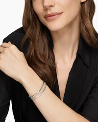 DY Mercer® Two Row Cuff Bracelet in Sterling Silver, 8mm