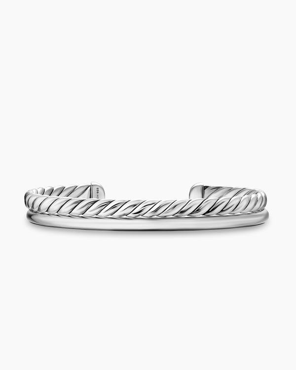 DY Mercer® Two Row Cuff Bracelet in Sterling Silver, 8mm