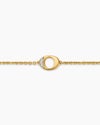 Petite Pavé Initial Chain Bracelet in 18K Yellow Gold with Diamond O Petite Pavé Initial Chain Bracelet in 18K Yellow Gold with Diamond O