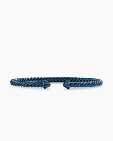 Classic Cable Bracelet in Baby Pink Aluminum, 4mm