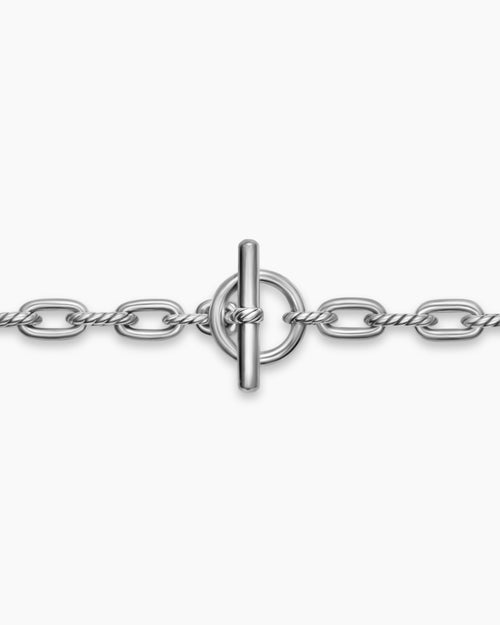 Womens DY Madison Toggle Chain Bracelet in Sterling Silver, 5.5mm