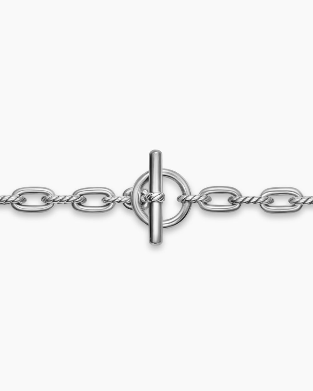 Womens DY Madison Toggle Chain Bracelet in Sterling Silver, 5.5mm