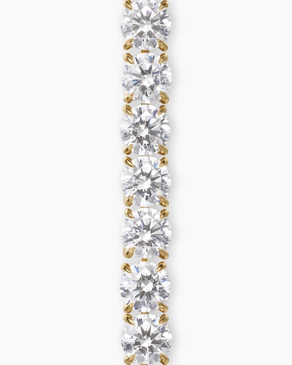 Tennis Bracelet in 18K Yellow Gold with Diamonds, 4mm