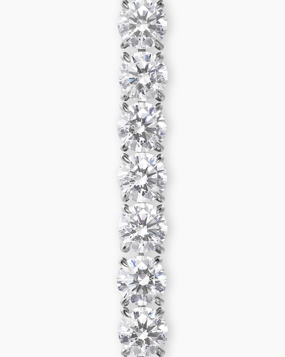 Womens Tennis Bracelet in 18K White Gold with Diamonds, 4mm
