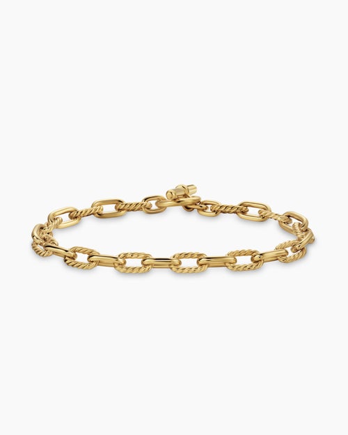 Womens DY Madison® Toggle Chain Bracelet in 18K Yellow Gold, 5.5mm