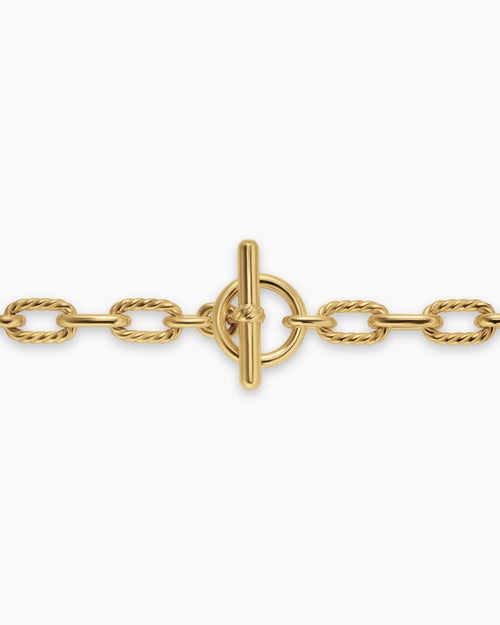 Womens DY Madison® Toggle Chain Bracelet in 18K Yellow Gold, 5.5mm