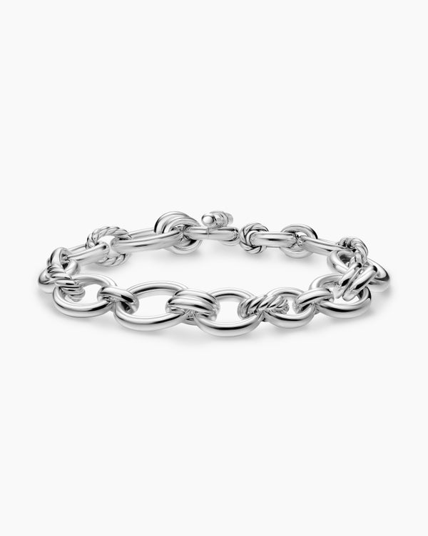 DY Mercer® Chain Bracelet in Sterling Silver with Diamonds, 8mm