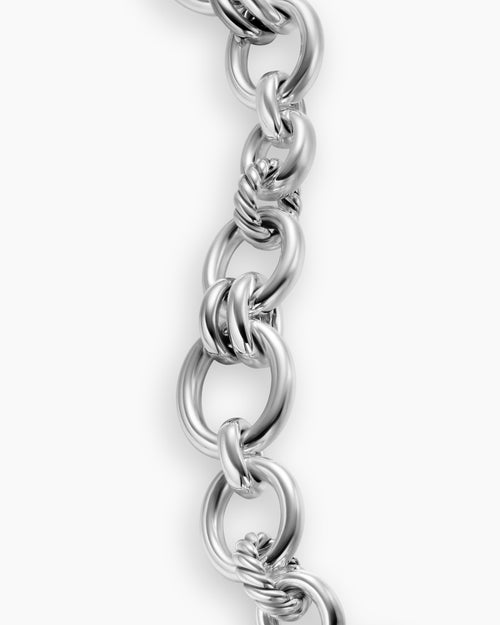 Womens DY Mercer® Chain Bracelet in Sterling Silver with Diamonds, 8mm