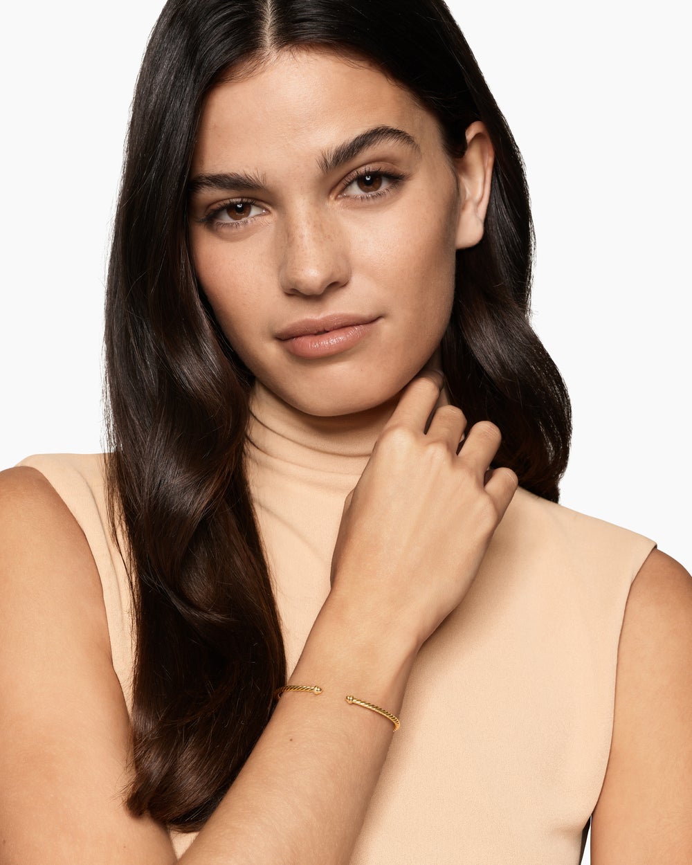 Womens Micro Cablespira® Flex Bracelet in 18K Yellow Gold, 2.6mm
