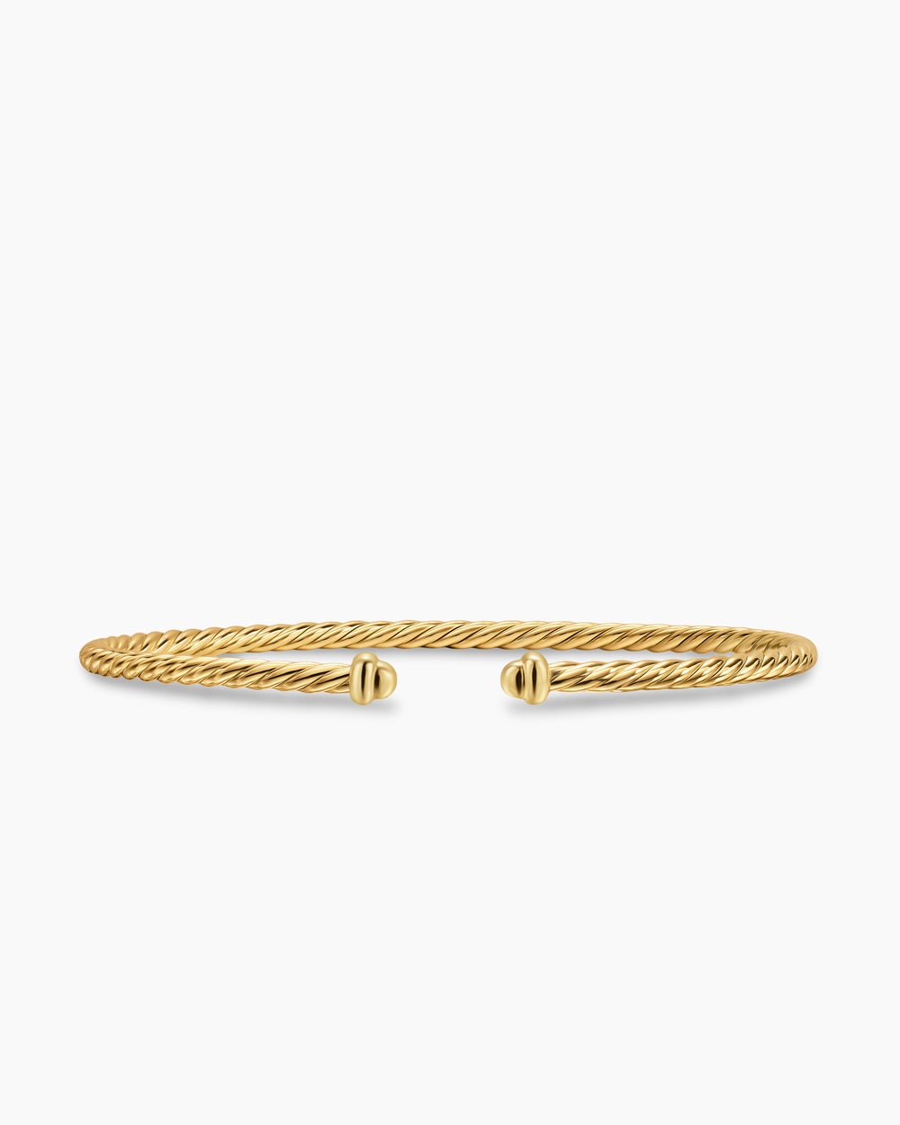 Womens Micro Cablespira® Flex Bracelet in 18K Yellow Gold, 2.6mm