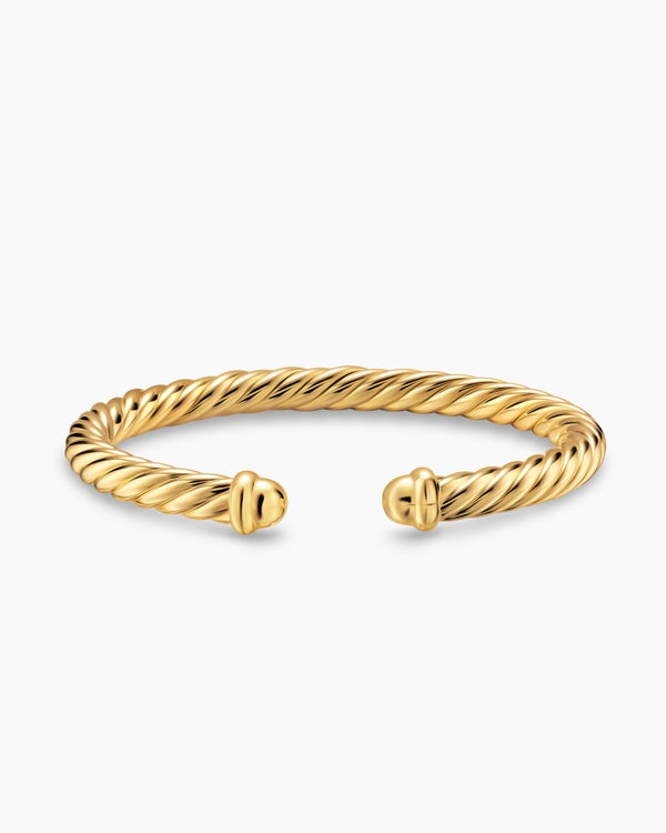 Cablespira Flex Bracelet in 18K Yellow Gold, 6mm