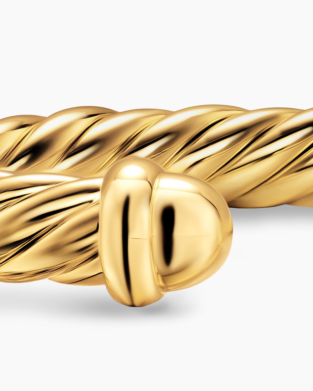 Womens Cablespira® Flex Bracelet in 18K Yellow Gold, 6mm