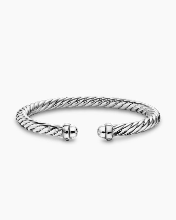 Bracelet Cable Flex en argent massif, 6 mm