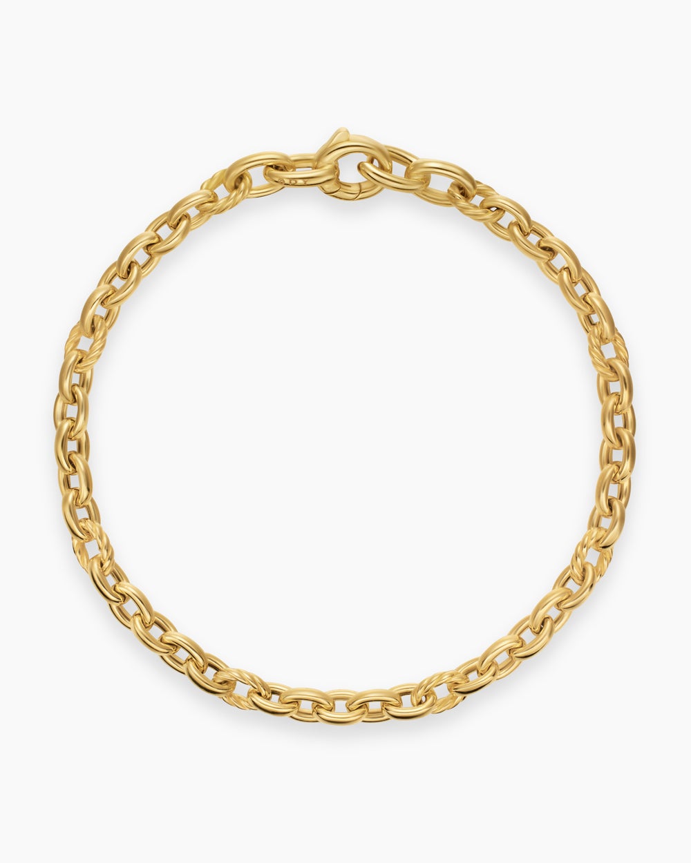 Womens DY Mercer Petite Chain Bracelet in 18K Yellow Gold, 4.5mm