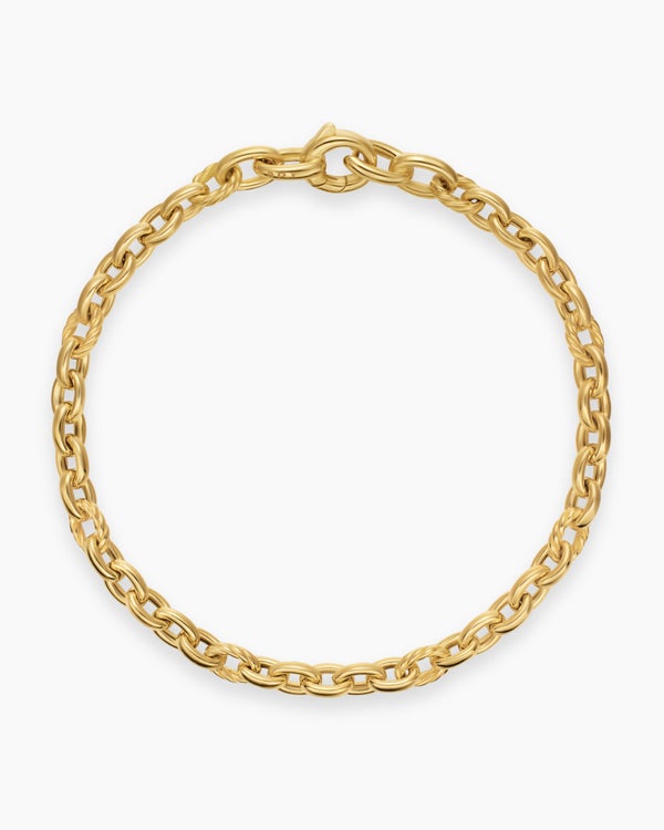 DY Mercer Petite Chain Bracelet in 18K Yellow Gold, 4.5mm