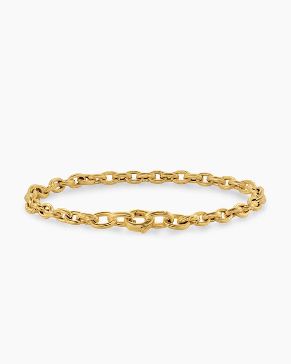 DY Mercer Petite Chain Bracelet in 18K Yellow Gold, 4.5mm