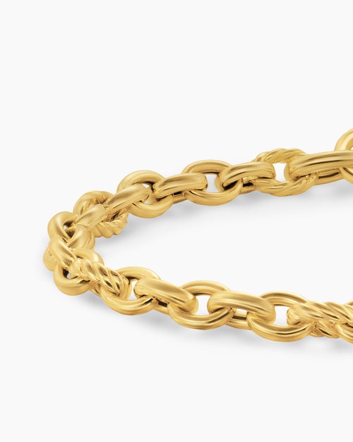Womens DY Mercer Petite Chain Bracelet in 18ct Yellow Gold, 4.5mm