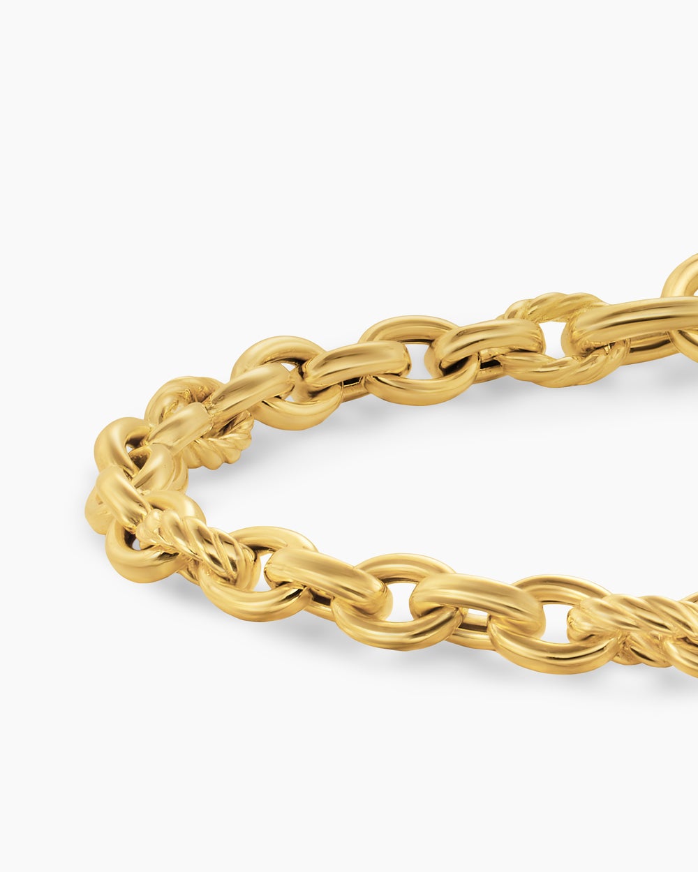 Womens DY Mercer Petite Chain Bracelet in 18K Yellow Gold, 4.5mm