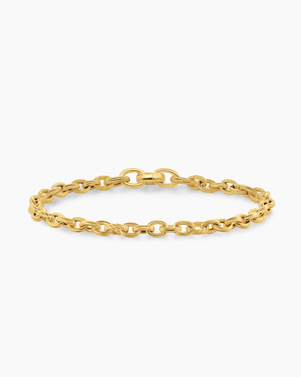Womens DY Mercer Petite Chain Bracelet in 18K Yellow Gold, 4.5mm