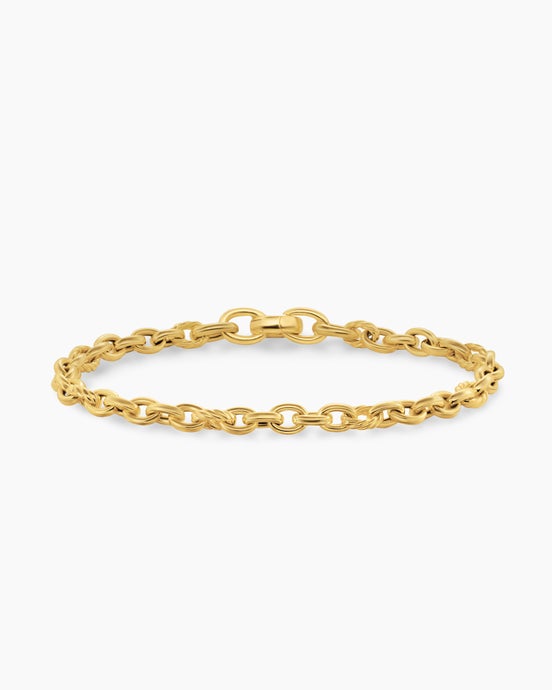 DY Mercer® Petite Chain Bracelet in 18K Yellow Gold, 4.5mm