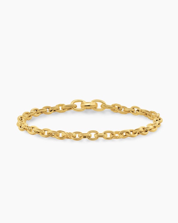 DY Mercer Petite Chain Bracelet in 18K Yellow Gold, 4.5mm