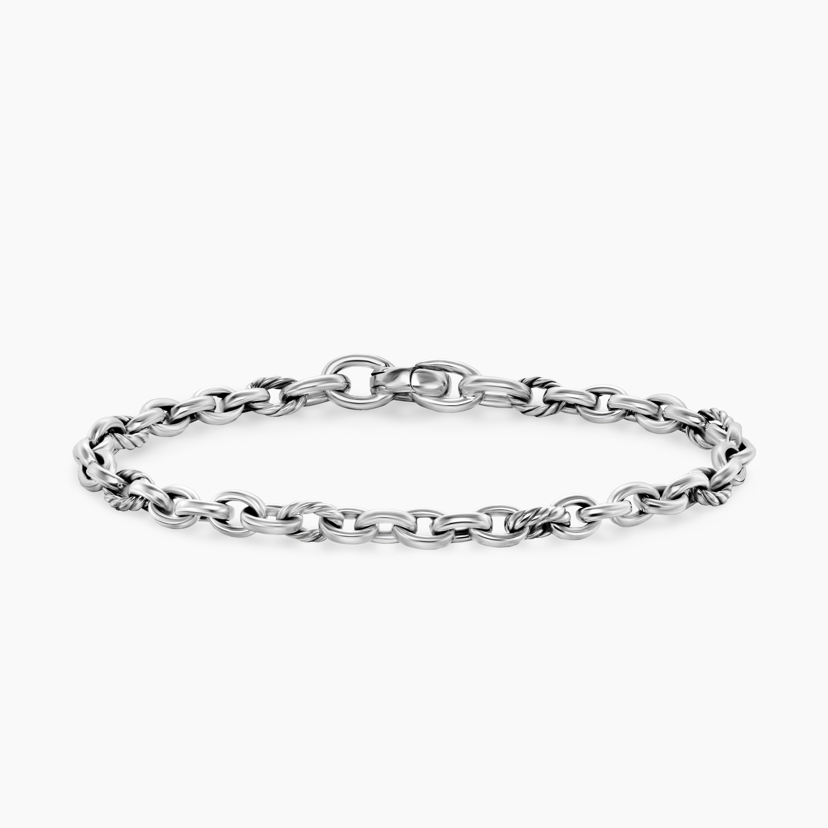 Womens DY Mercer Petite Chain Bracelet in Sterling Silver, 4.5mm