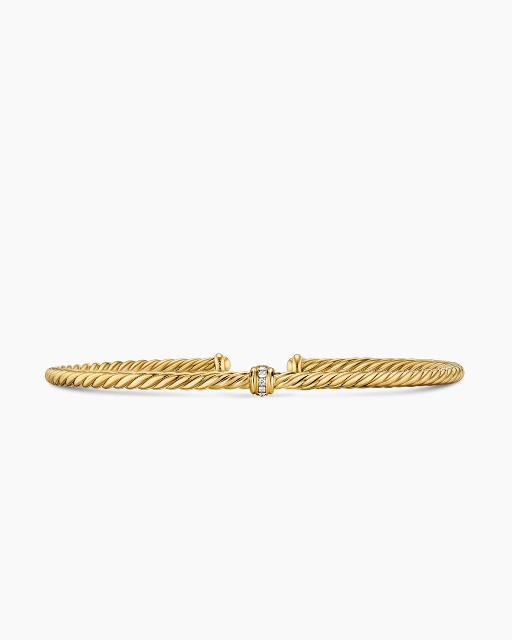 Bracelet à motif central micro Cablespira Flex en or jaune 18 carats, 2,6 mm femmes