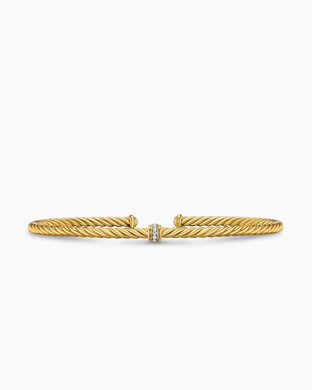 Bracelet à motif central micro Cablespira Flex en or jaune 18 carats, 2,6 mm femmes