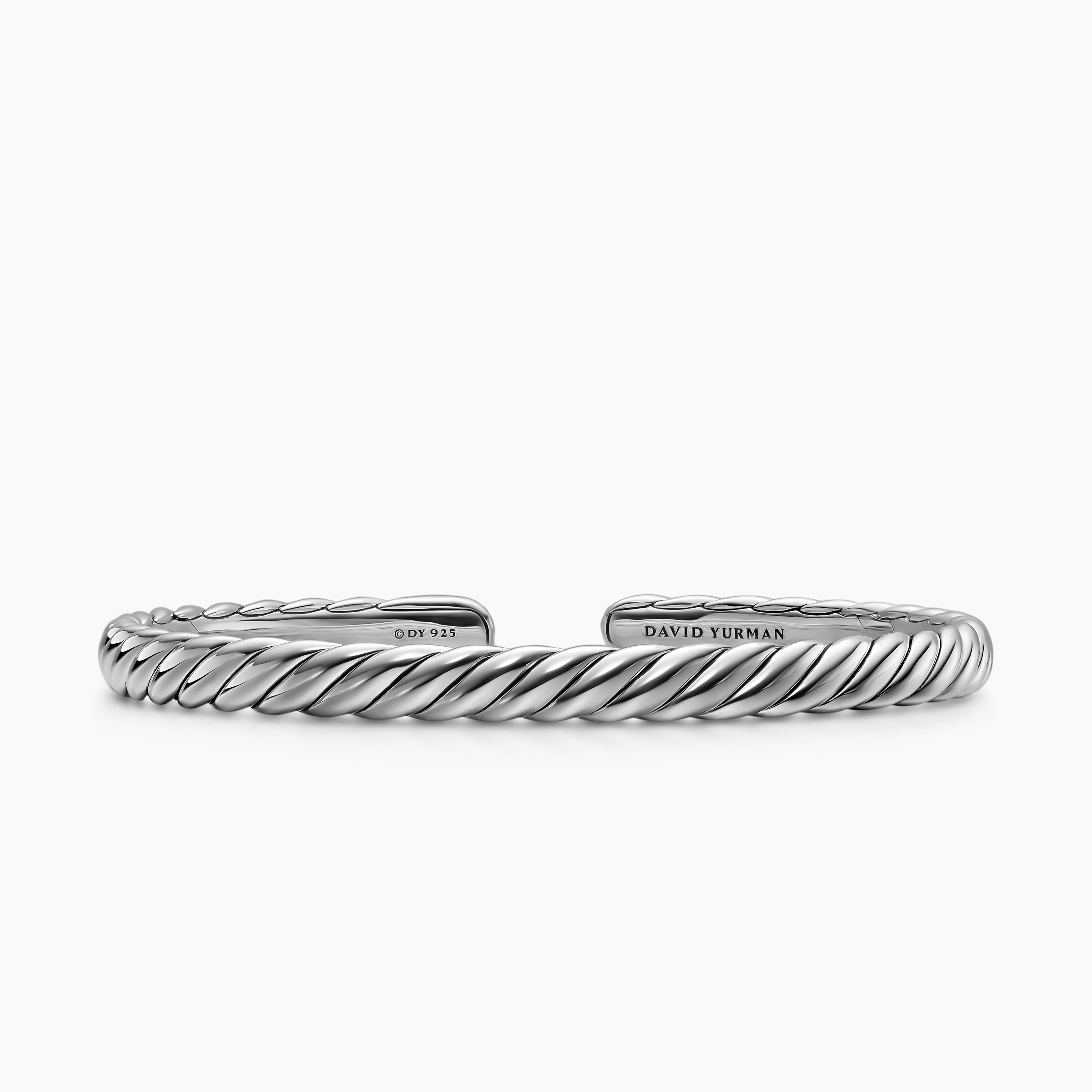 Bracelet Sculpted Cable Flex en argent massif, 5 mm femme 