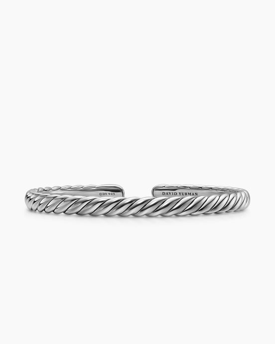Sculpted Cable Flex Bracelet in Sterling Silver, 5mm