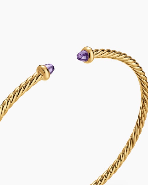 Womens Micro Cablespira Flex Bracelet in 18K Yellow Gold, 2.6mm