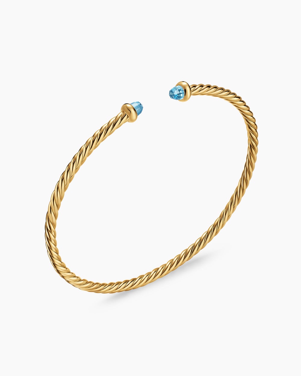 Womens Micro Cablespira Flex Bracelet in 18K Yellow Gold, 2.6mm