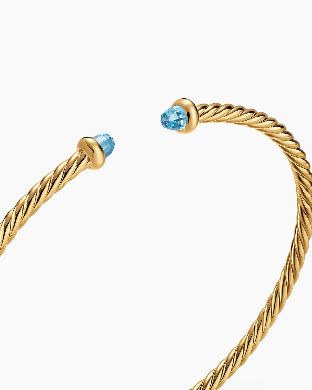 Womens Micro Cablespira Flex Bracelet in 18K Yellow Gold, 2.6mm
