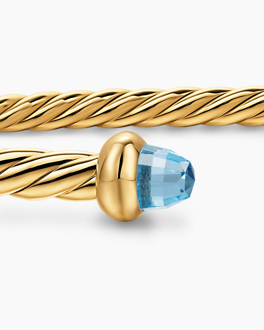 Womens Micro Cablespira Flex Bracelet in 18K Yellow Gold, 2.6mm